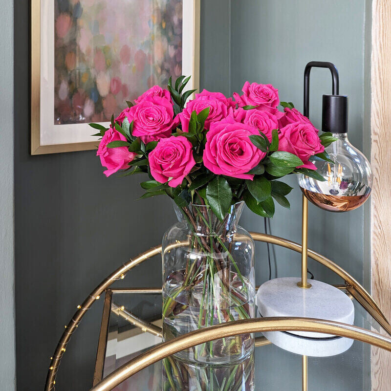 Hot pink roses hotsell