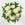 White roses bouquet with fresh foliage