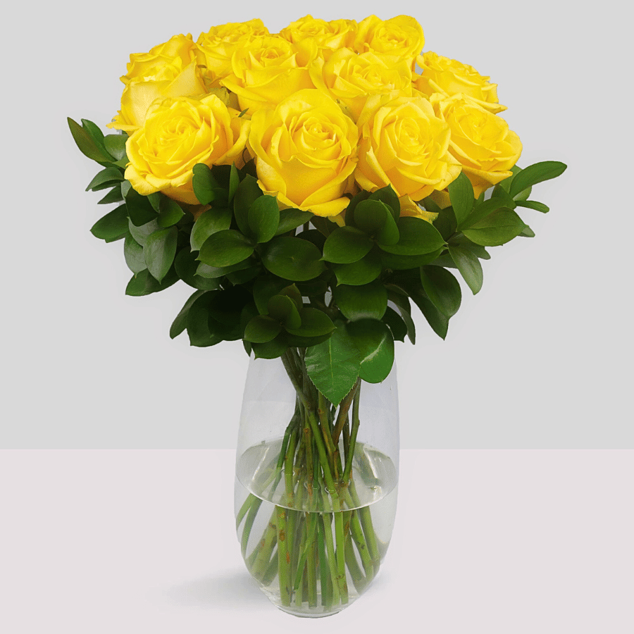 Buy Yellow Roses for delivery | Big Roses Bouquet – Floralty